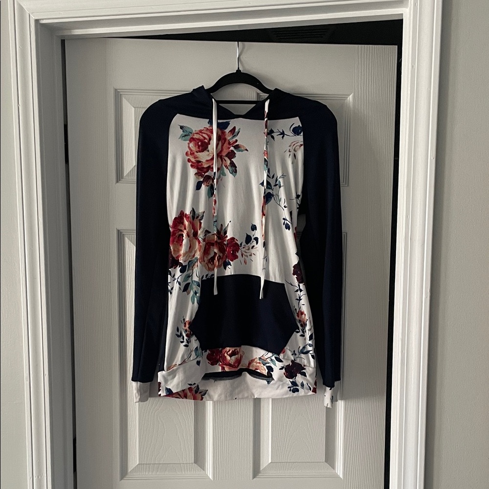 Floral Print Women's Hoodie